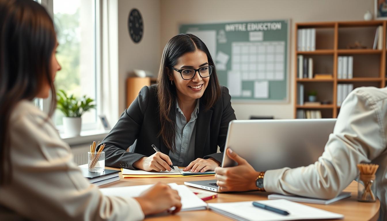 Students collaborating in study space