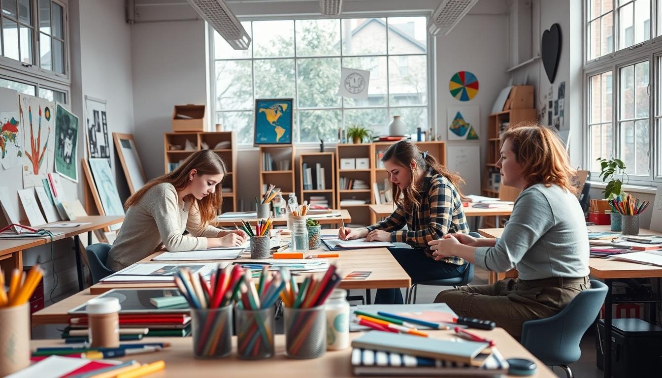 Student developing practical and academic skills