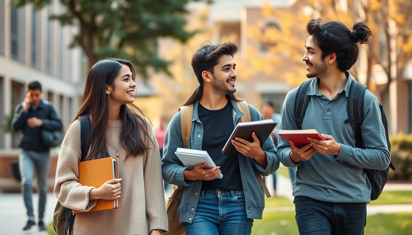 University campus and scholarly environment in Amsterdam